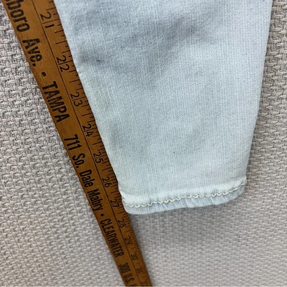 NWT True Religion Halle Jeans Women 26 High Rise Super Skinny Pink Stitching - Picture 12 of 12